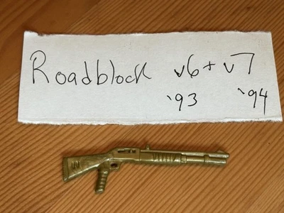 Rifle/pistola GI Joe Roadblock V6 y V7 1993/1994 ARAH Original Vintage Dorado BONITO Foto 1 de 2
