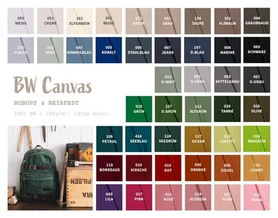 Canvas Stoff Meterware - stabile Baumwolle reißfest - BW Trachtenstoff *Ab 50cm - Bild 1 von 4