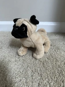 Ganz Webkinz Pug 8" Plush Puppy Dog Stuffed Animal Toy No Code - Picture 1 of 2