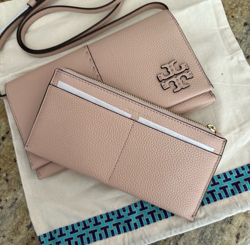 TORY BURCH MCGRAW PORTAFOGLIO TRACOLLA colore sabbia Goan