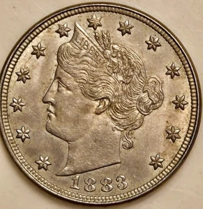 Schöne 1883 Liberty V Nickel ohne Cent verschiedene vz Erhaltung - Bild 1 von 3