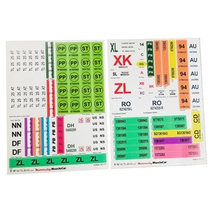 1968 GTO HO/RA Hardtop No AC Concourse Detail Decals - Bild 1 von 9