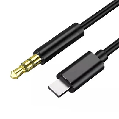 Audio Kabel | 8 Pin - AUX | 3,5mm Klinke | Musik Stereo iPhone Kabel in Schwarz - Bild 1 von 4