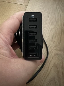 Anker 60W 6-Port USB Charger Hub Adapter Desktop Charging - Picture 1 of 2