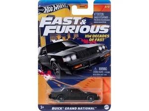 FAST FURIOUS Modello Auto BUICK GRAND NATIONAL Scala 1:64 8cm Hot Wheels HRW43 - Foto 1 di 5
