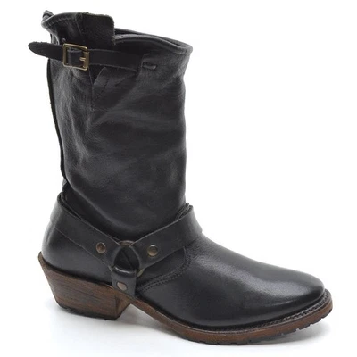 Женские винтажные туфли компании США Eliza ремень инженер ботинки 6 M черный туфли новый - Изображение 1 из 4