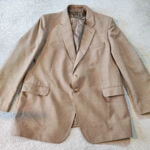 M&S St Michael Marks Spencer Sport Jacke/Blazer/Mantel Herren 46 M Braun Wolle 80er - Bild 1 von 14