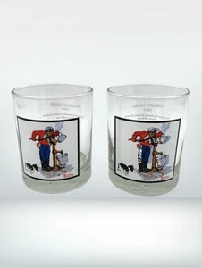 2 Arby's Pepsi Norman Rockwell Gläser Winter 3 von 4 Chilling Chore Vintage - Bild 1 von 5