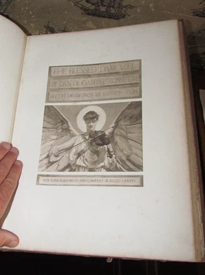 1886 THE BLESSED DAMOZEL by DANTE GABRIEL ROSSETTI & KENYON COX 13 PLATES - Image 1 of 4