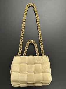 Bottega Veneta - Padded Chain Cassette Schultertasche Beige - ECHT & TOP - Bild 1 von 11