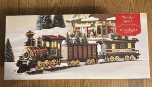 St. Nicholas Square Kohl’s Weihnachtszug 3er Set Neu im Karton - Bild 1 von 3