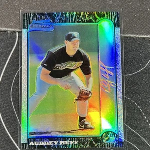 Aubrey Huff 1999 BOWMAN CHROME GOLD Rookie REFRACTOR PARALLEL INSERT #d /25 - Picture 1 of 4