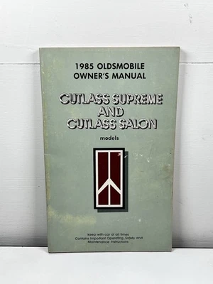 1985 Oldsmobile Cutlass Supreme / Salon owner's manual - Image 1 of 3