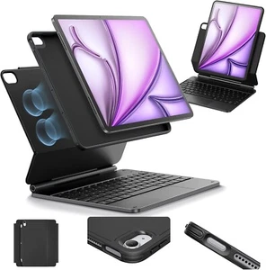 ESR Hülle mit Tastatur für iPad Air 13" (M3/M2, 2025/2024), Rebound 360 Serie - Afbeelding 1 van 9