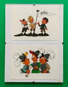 WIPA Mosaik Abrafaxe Digedags zwei Postkarten BMC schöne Motive in Bilderrahmen - Bild 1 von 2