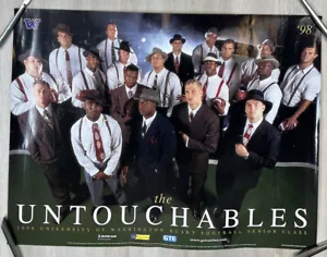 Vintage 1998 The Untouchables Washington Huskies Football Poster Seniors 24"x18" - Picture 1 of 7