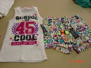 NWT Girls Mix and Match Tank Top Shorts Set - Picture 1 of 3