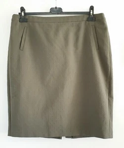 Rock Gerry Weber 5542 grün oliv Punkte knielang Größe 44 46 Top- Zustand - Bild 1 von 11