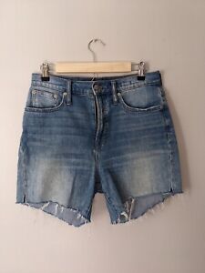 Madewell The Perfect Vintage Jean Cutoff Shorts High Waist Denim Size 28