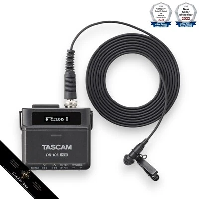 Tascam DR-10L Pro Pin Microphone Field Recorder 32-bit Compact Model Japan New - Image 1 of 4
