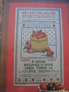 Strawberry Sampler Fruit OOP Magazine Cross Stitch PATTERN (X) - Picture 1 of 1