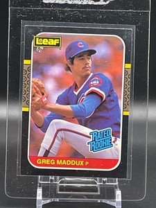1987 Leaf Canadian Greg Maddux #36 Rookie RC HOF