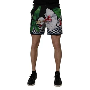 DOLCE & GABBANA Shorts Mehrfarbig Blumen Polyester Herren Bermuda IT48/W34/M 600usd - Bild 1 von 6