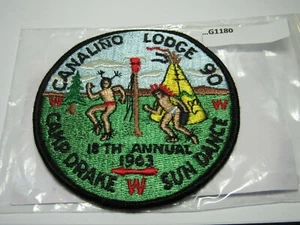 CANALINO LODGE 90 18TH ANNUAL SUN DANCE 1963 G1180 - Picture 1 of 1