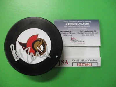 Ray Emery Ottawa Senators Signed Autographed NHL Licensed Hockey Puck B with JSA - Image 1 of 4