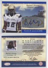 2008 SAGE Aspire Hula Bowl Auto Darrell Strong #H24 Rookie Auto RC