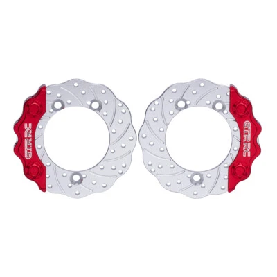 1/10 RC Rock Crawler Brass Housing Brake Rotors Disc & Caliper Set for TRX4 TRX6 - Image 1 of 4