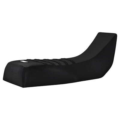 Cubierta de asiento con pinza Yamaha Grizzly 600 1998-2001 todo negro/negro costillas #382 Foto 1 de 4