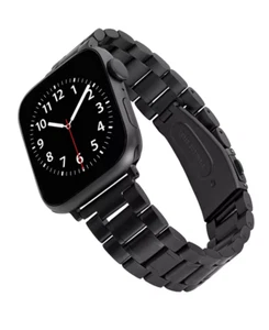 Stainless Steel Apple Watch Band 42 44 45mm For Ultra 2 Apple Watch Black - Picture 1 of 12