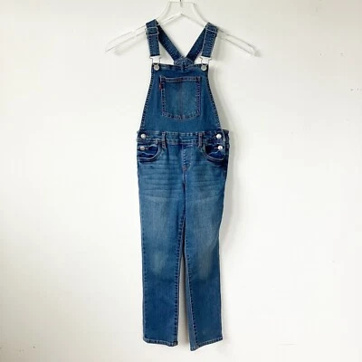 Levi's Niñas 6X Mono Denim Azul Jean Lavado Medio Pierna Ajustada Informal Básico Foto 1 de 4