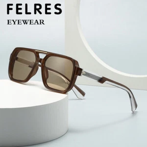 Hombres Mujeres Protección UV Gafas de sol Moda Cuadradas Exterior Conducción Sombra Gafas - Imagen 1 de 16