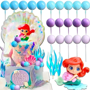 Sirena bajo el mar decoración de pastel concha marina - Imagen 1 de 2