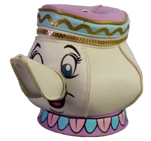 Disney Beauty And The Beast Mrs Potts Small Soft Coin Purse Kids Wallet Primark - Picture 1 of 11