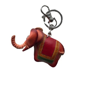 Schlüsselring aus Leder Elefant - hellbraun - Bild 1 von 2