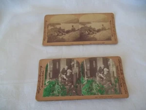 Vintage Stereoscope Card Slides Killarney Ireland & A Letter from our Boy - Picture 1 of 12