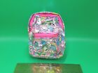 Claire’s Mini Clear Backpack Bag Keychain w/ Clip Pink Unicorn Rainbow Donut Toy