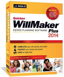 Quicken Willmaker Plus 2014 by Nolo Platform : Windows 7, Windows Vista, Windows - Picture 1 of 2