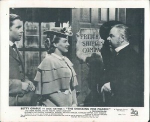 SHOCKING MISS PILGRIM BETTY GRABLE DICK HAYMES LOBBY CARD ORIGINAL