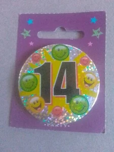 Abzeichen zum 14. Geburtstag 5,5 cm Durchmesser - Bild 1 von 1