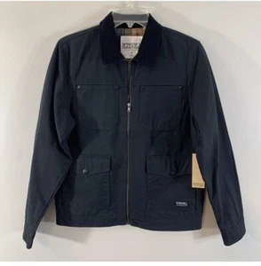 EZEKIEL DANNO BLACK CANVAS JACKET PLAID LINING MENS NEW SIZE SMALL RETAIL $50 - Picture 1 of 6