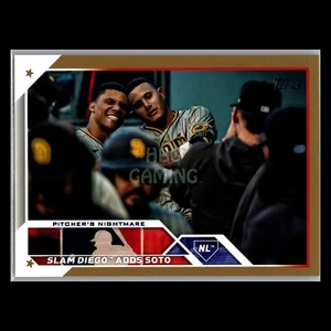 2023 Topps Series 2 - Gold #405 Juan Soto Manny Machado /2023 - San Diego Padres - Picture 1 of 2