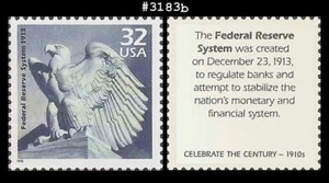 USA3 #3183b postfrisch 1910 Federal Reserve System - Bild 1 von 1