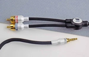 Monster iCable 7 ft for iPod or any 3.5mm Mini Jack to Stereo RCA Braided Cable - Picture 1 of 4