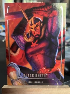 2024 Skybox Marvel Masterpieces Grego Black Knight #5 Purple /1999 Avengers - Bild 1 von 2
