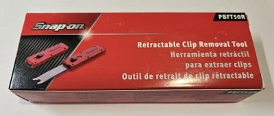 Snap on Tools NEW RED Retractable Clip Removal Tool PBFT50R IN BOX 🔥 Foto 1 de 3