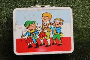 Vintage 1970s Ohio Art Patriotic Empty Tin Lunchbox Collectible USA - Picture 1 of 12